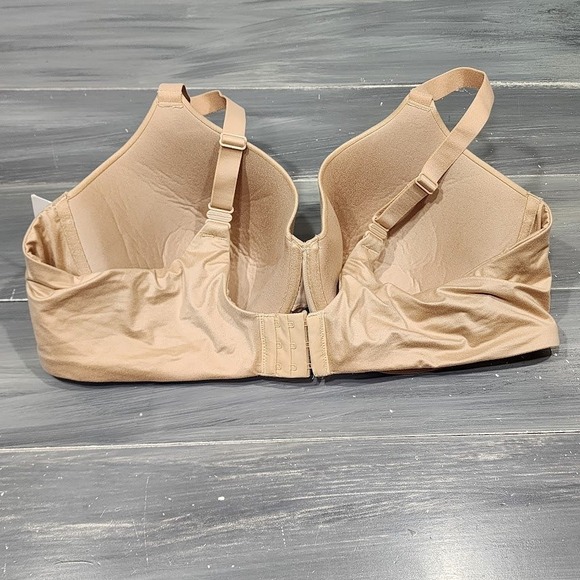 Auden Lightly Lined Full Coverage T-Shirt Bra 46C‎ Underwire Beige The Superstar - Picture 2 of 13